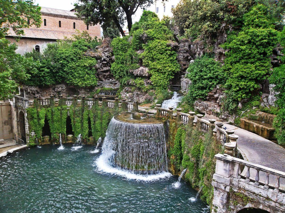 Фонтан в Тиволи(Италия)