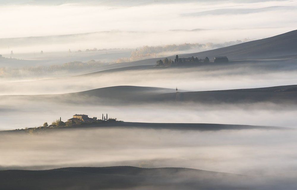 Рассвет близ городка Пьенца.