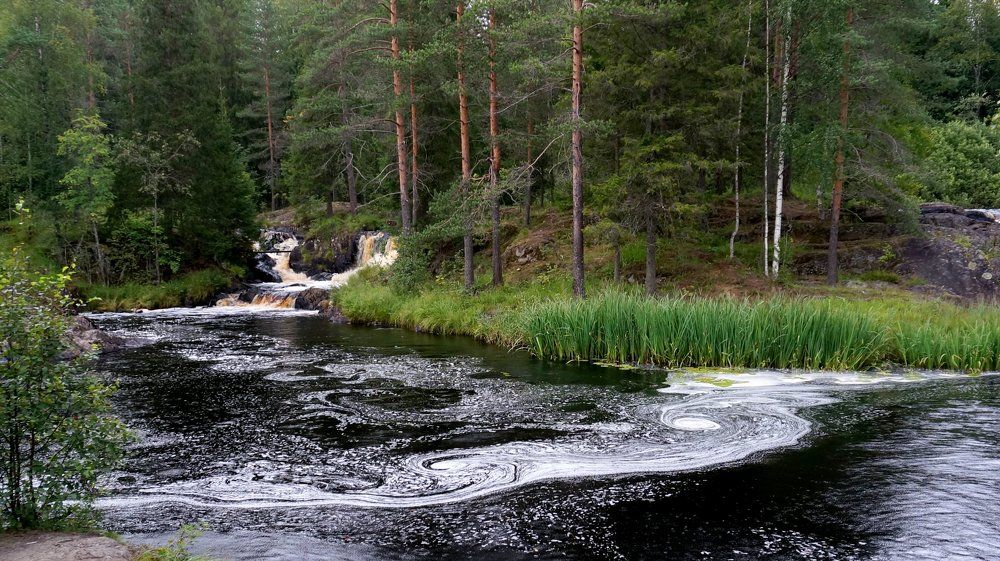Карелия. Рускеальские водопады