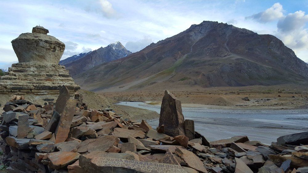 Rock Carvings Zanskar Valley