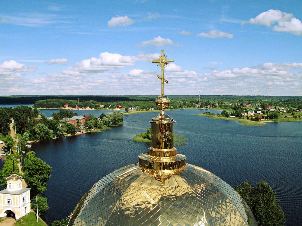 Селигер. Вид с колокольни Ниловой пустыни