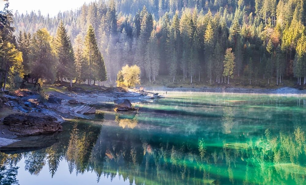 Caumasee's morning, Switzerland