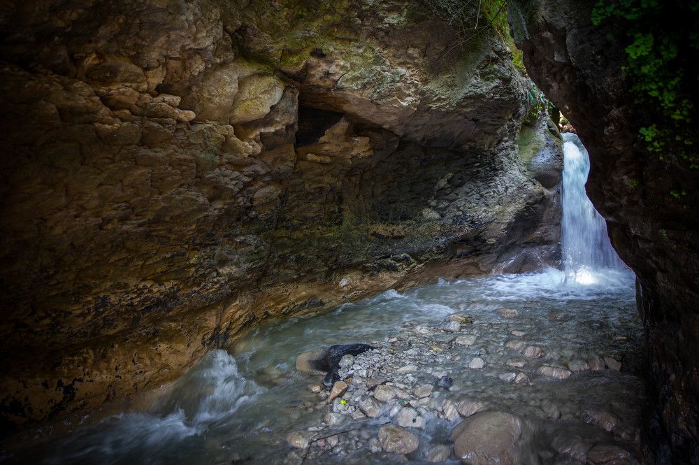 Водопад в селе "Зибутль..