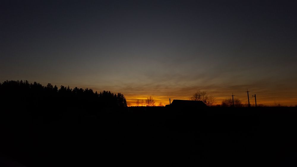 Огненный закат