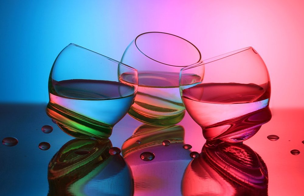 Радужные стекляшки