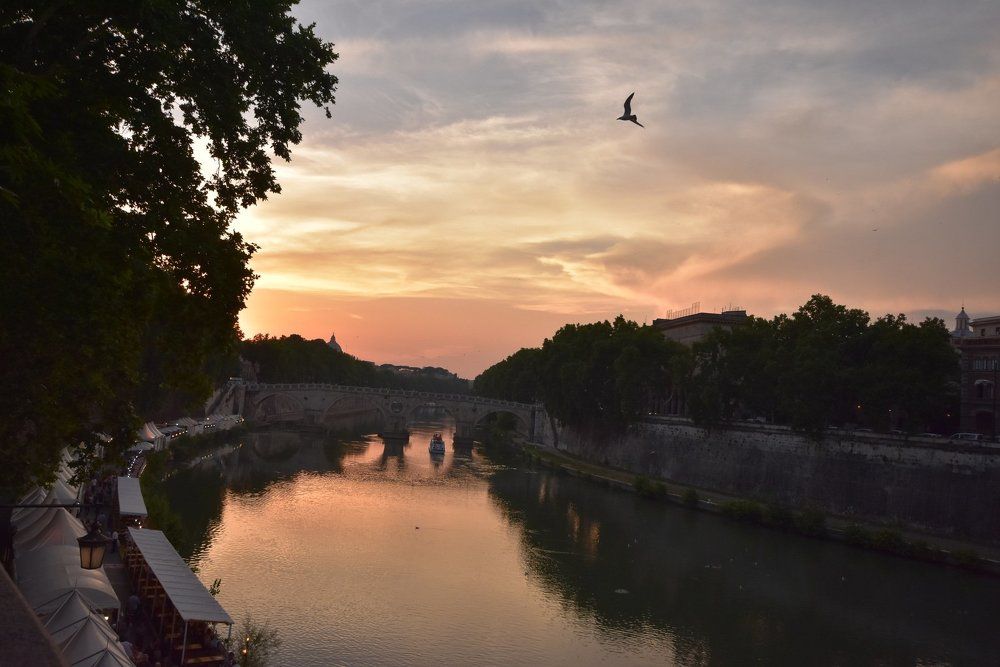 Rome and the river.
