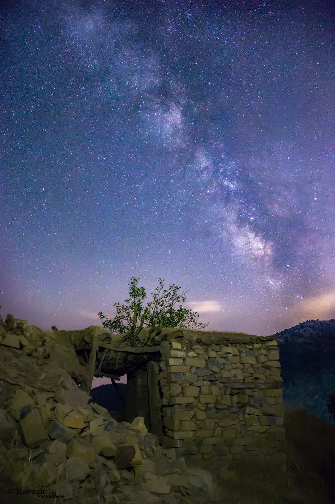 Milky way with ild house