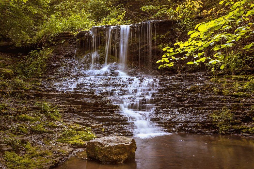 Хрустальный Русиловский водопад