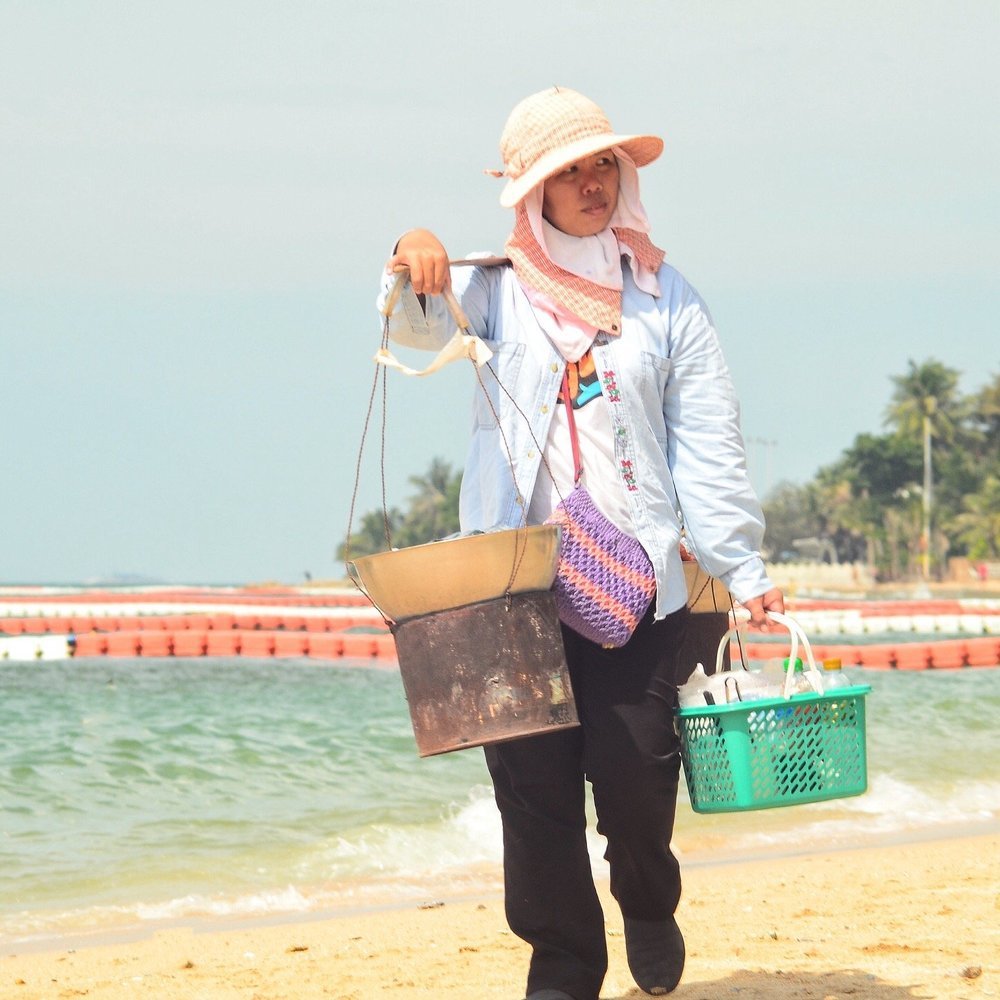 Продавец морепродуктов