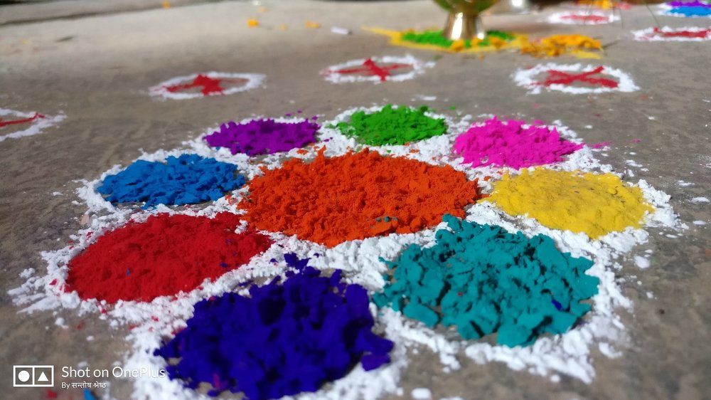 Festival of colors in Nepal.
