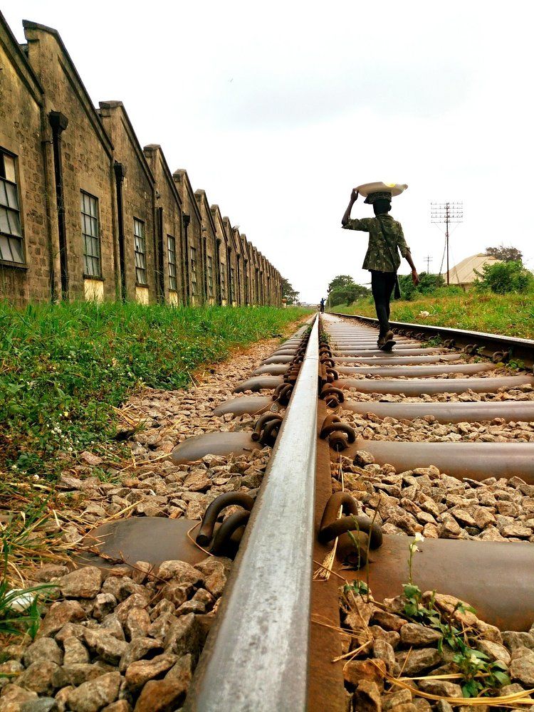 Railway Line and the Hawker