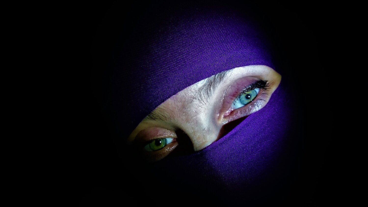 purple and green