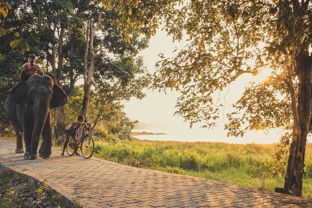 A stroll as the sun goes down