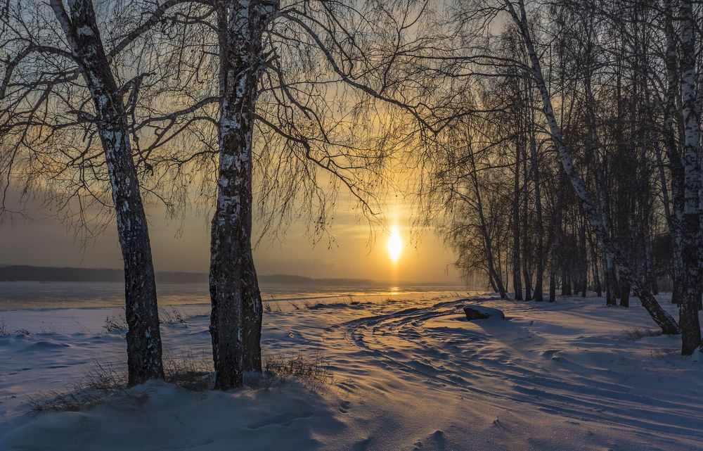 Утро на Енисее