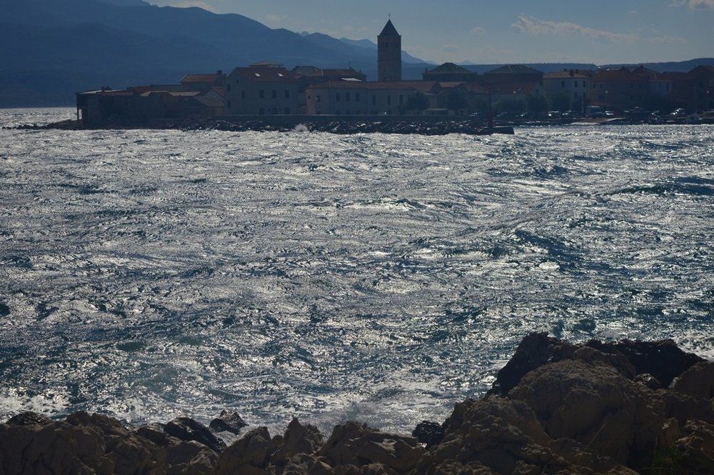 Хорватия. Vinjerac. Закатный вечер.