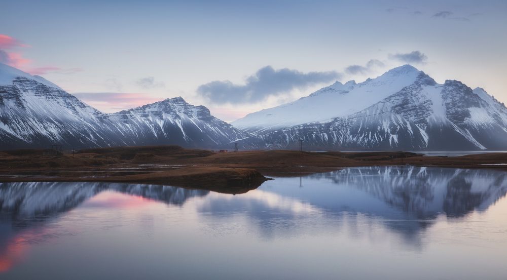 Winter sunrise in Iceland