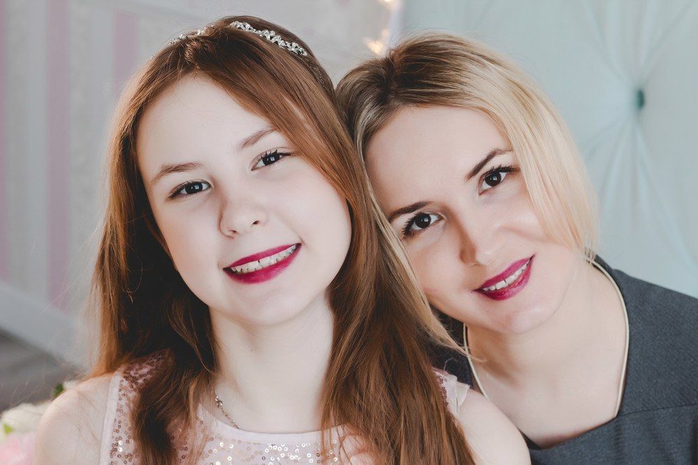 мама и дочка