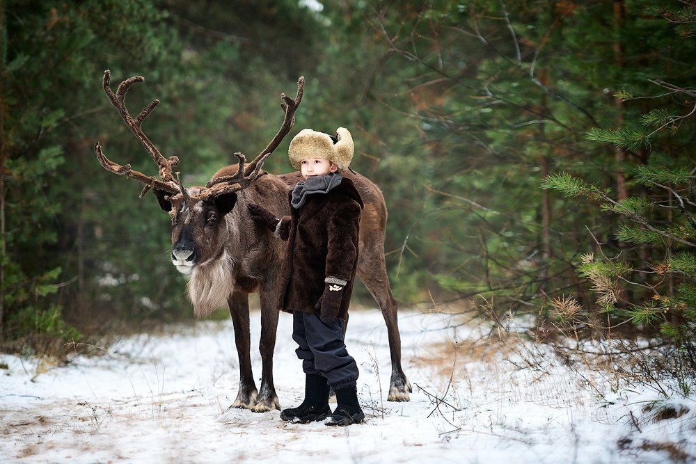 С лесным жителем