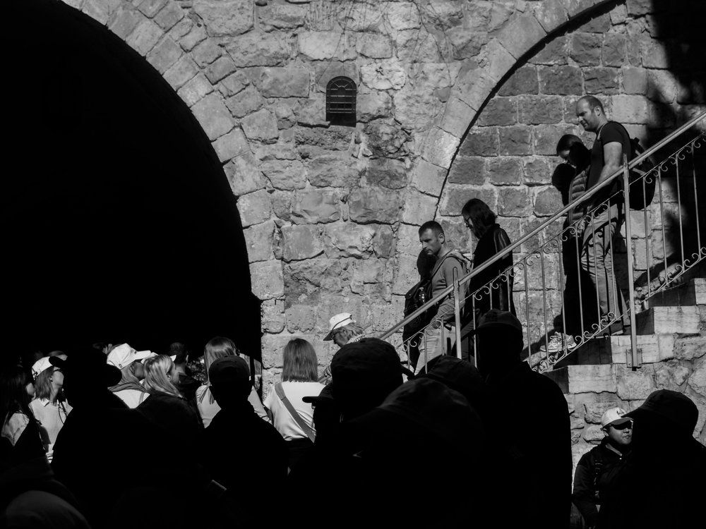 Туристы в Иерусалиме.