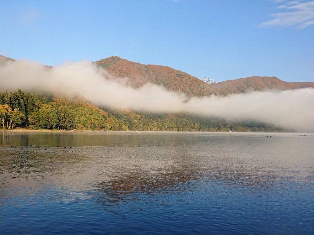 Утро на озере Кизаки