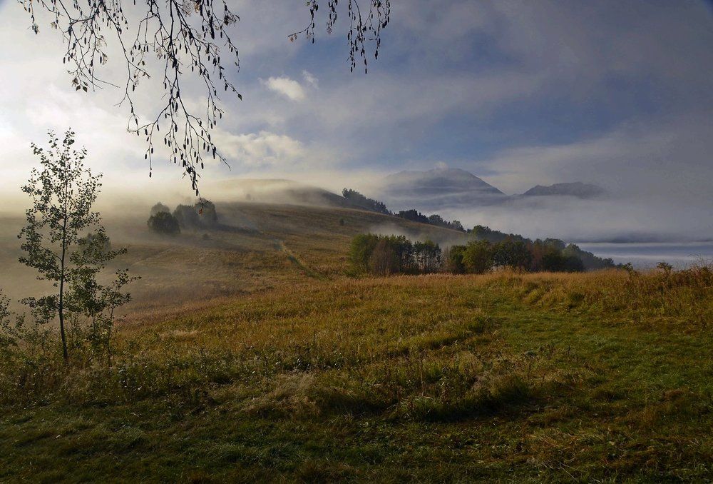 Осеннее утро в горах