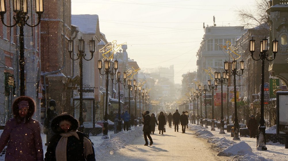 Морозное воскресенье в Нижнем Новгороде