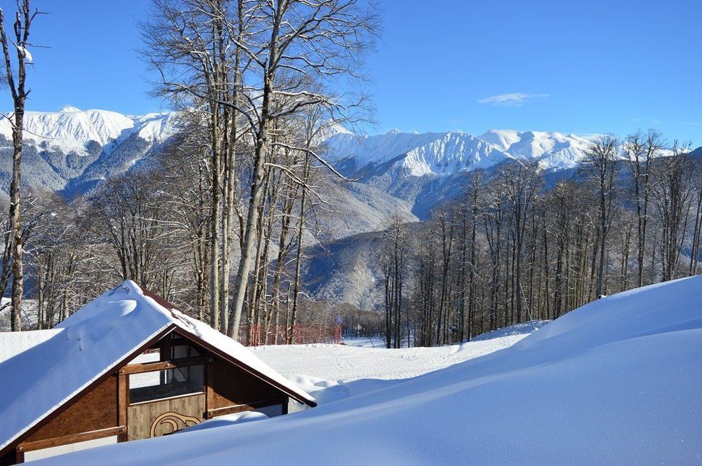 Россия.Сочи. Роза Хутор. Хребет Аюбга.