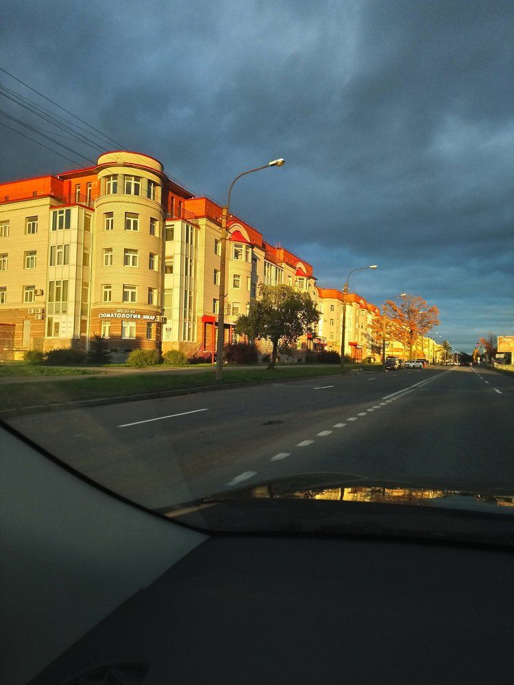 Улица после ненастья.