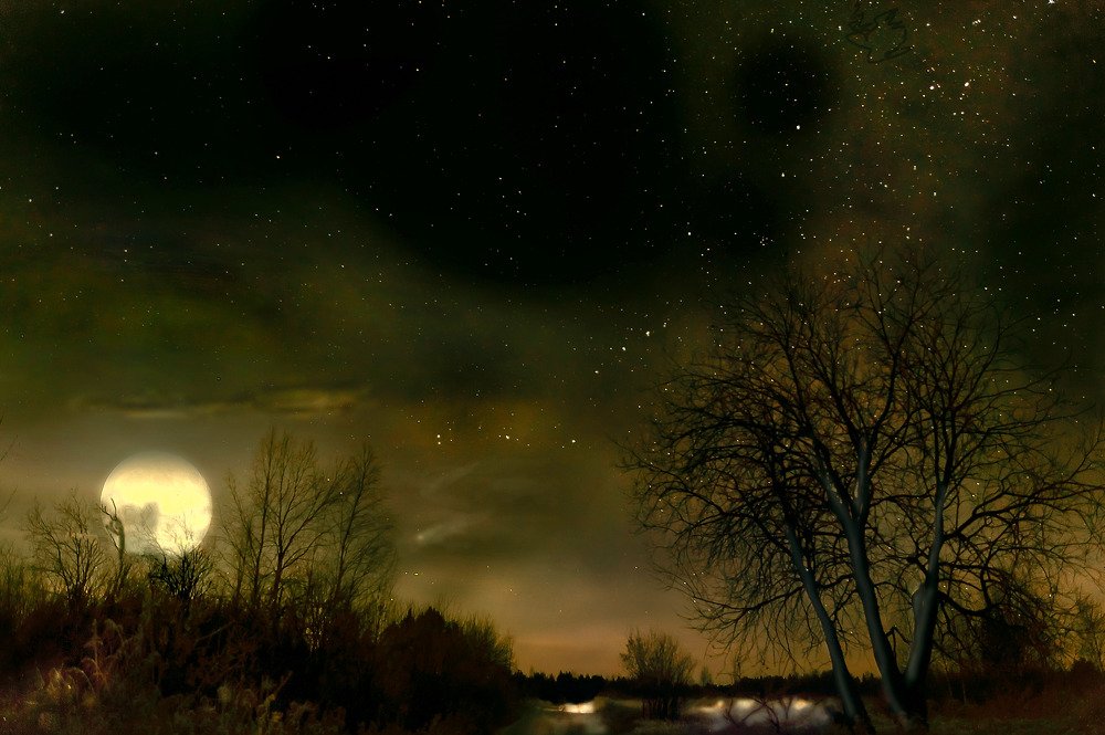 Восход большой Луны