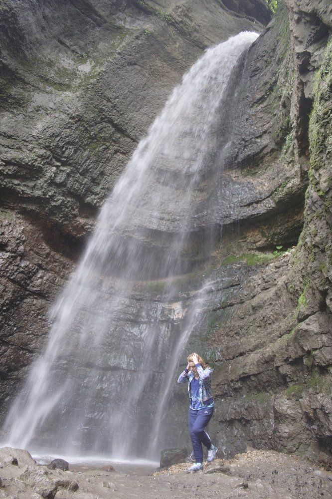 Водопад в Чегемском ущелье.