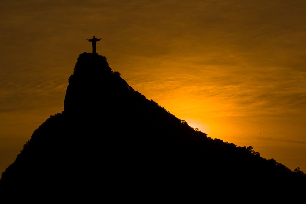 Sunset Brazil - Rio de Janeiro - Christ the Redeemer