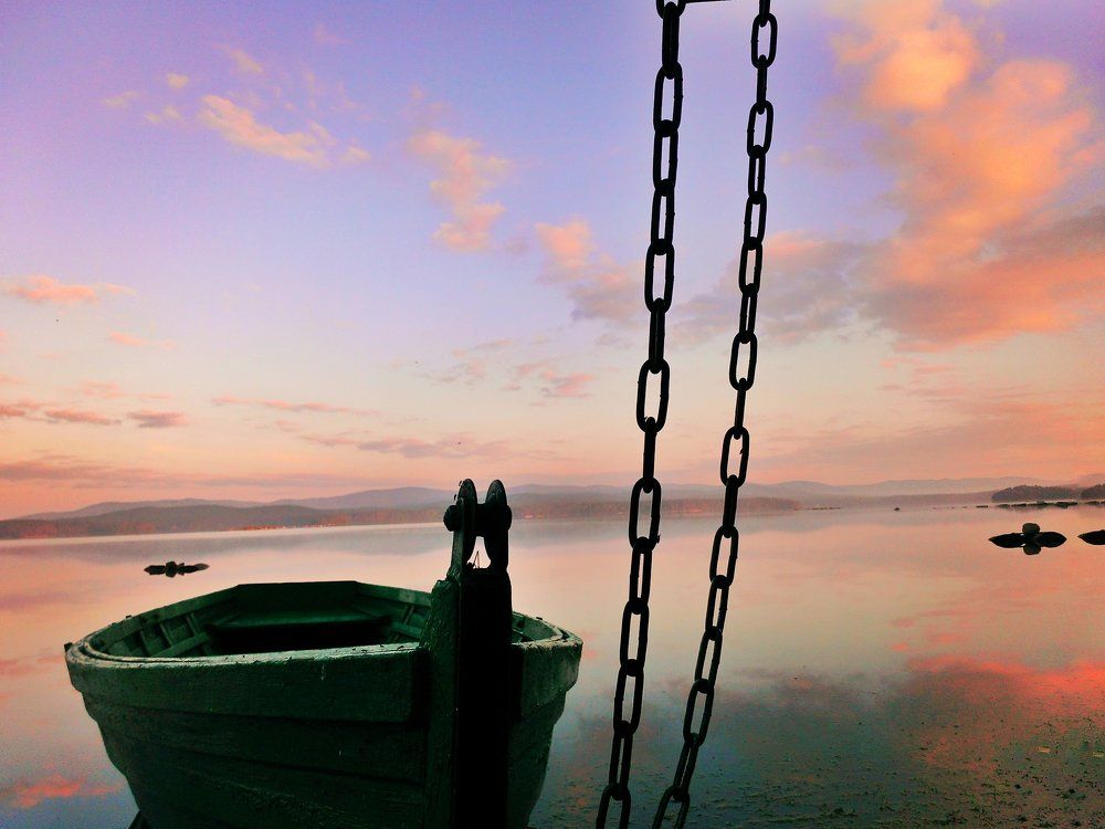 Нежные краски рассвета.