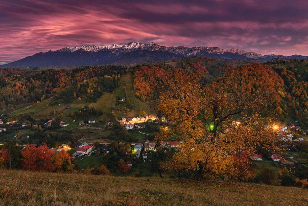 Закат в Бране