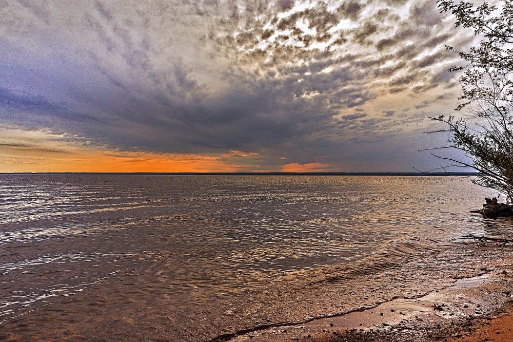 Закат над Киевским водохранилищем