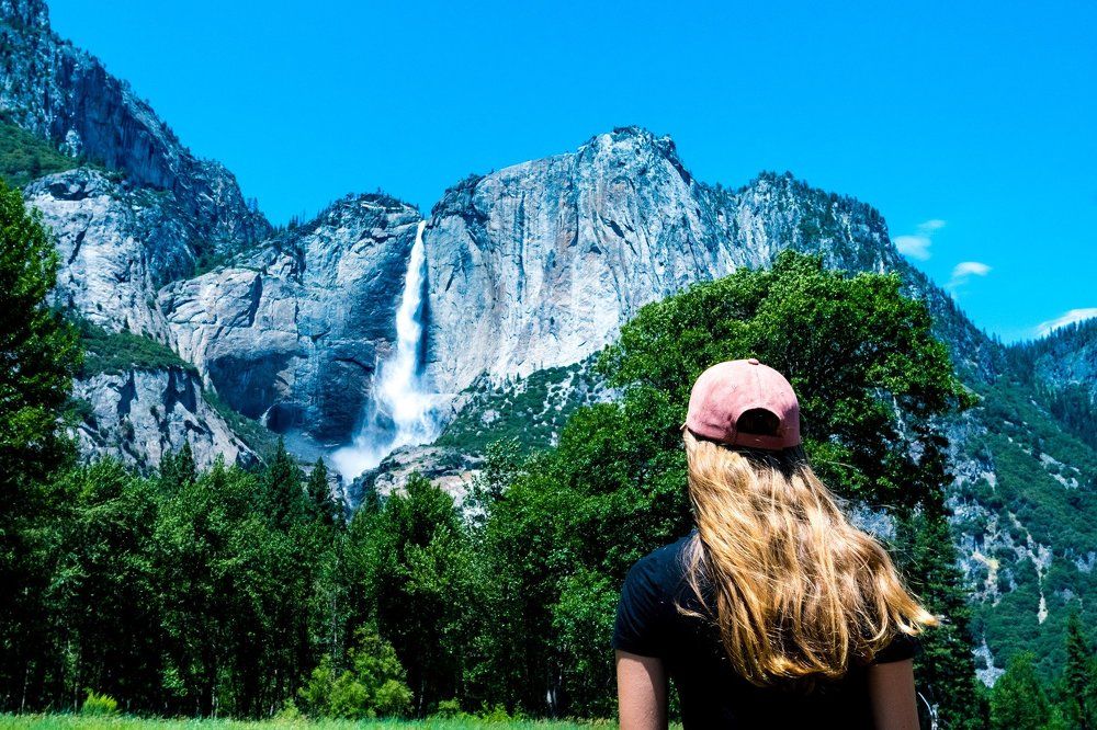 Waterfall at Yosemite National Park.
