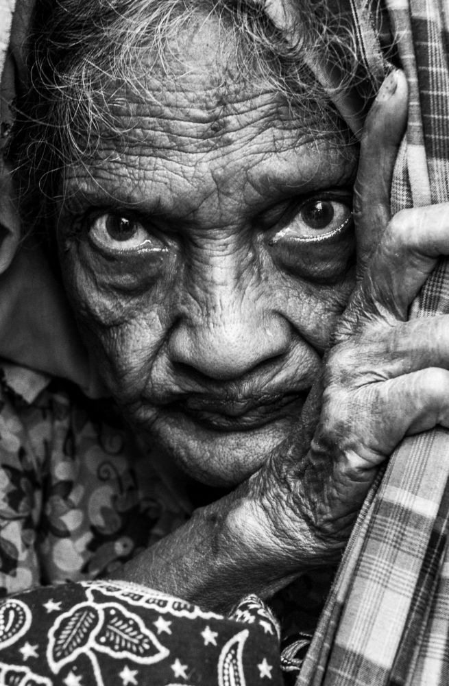 Eyes of pain and anger