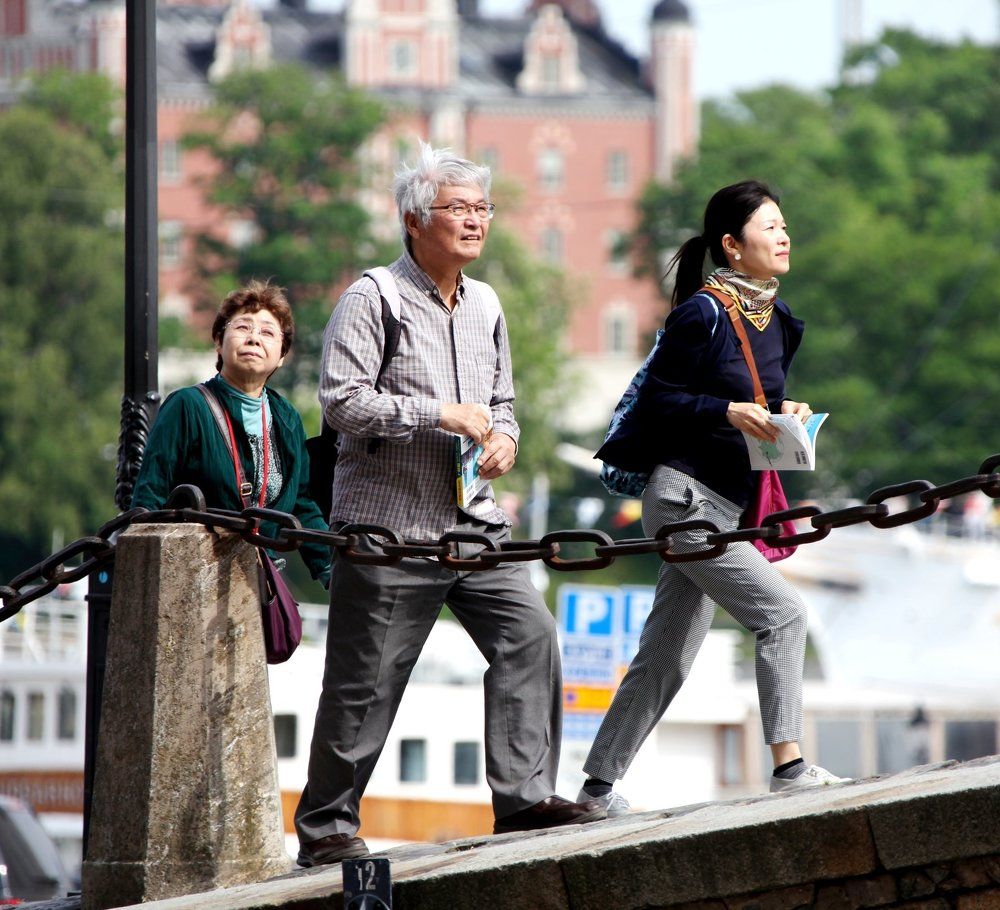 Туристы. Стокгольм.