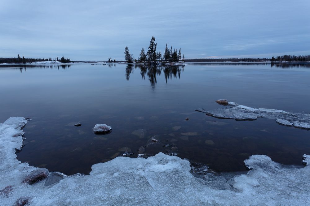 Twilight over Otter Falls