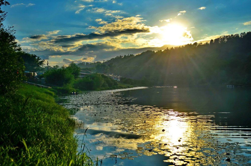 Вечер на Мастрюковских озёрах
