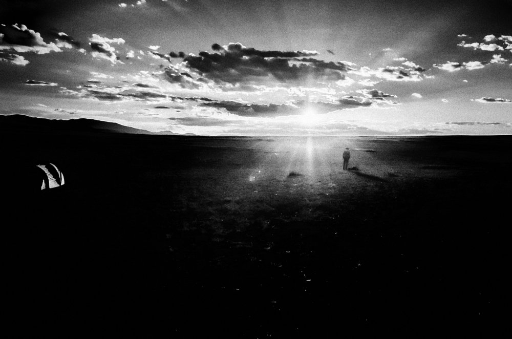 Съемки на закате.