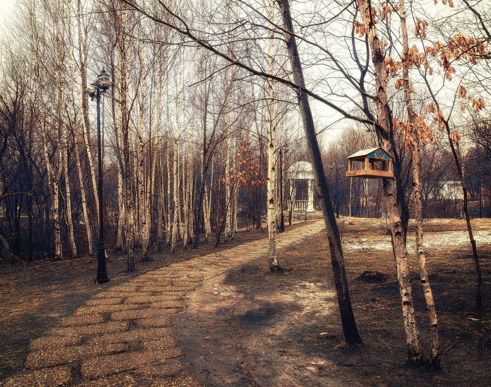 По дорожке...