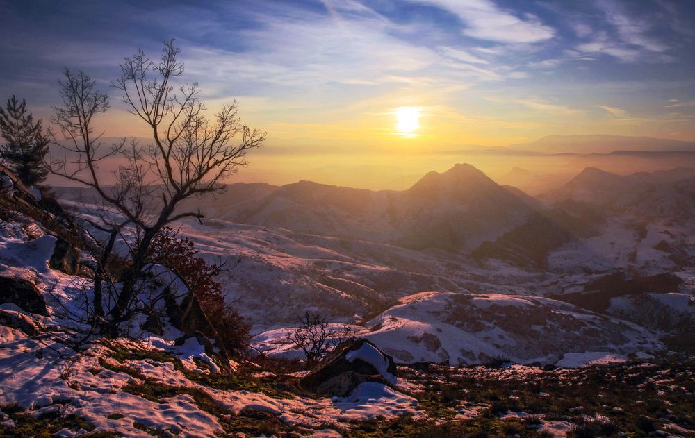 Закат в горах..