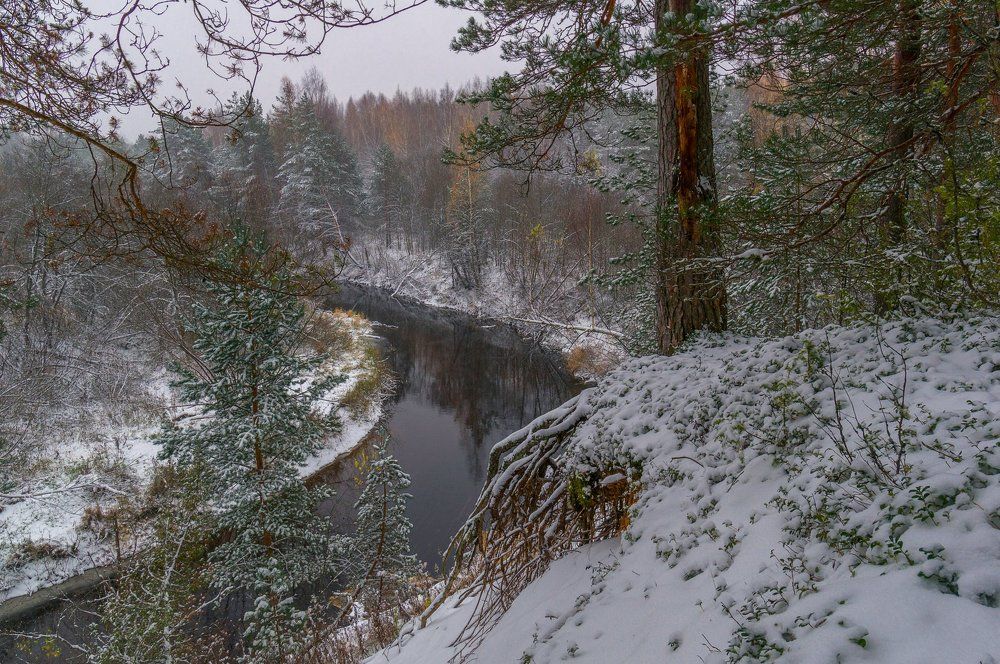 кружева октября. Первый снег