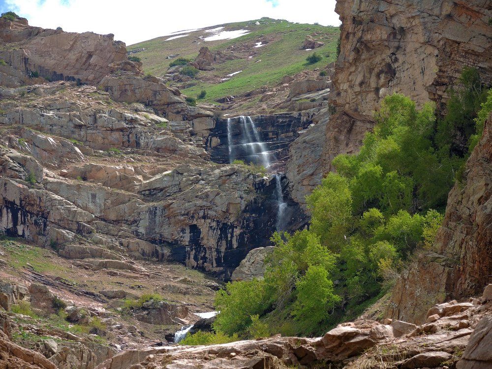 Чимган, водопад.
