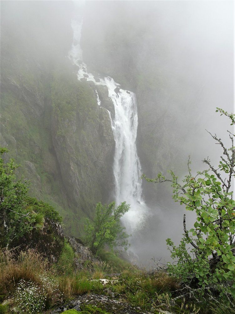 О горный водопад- хрустальных брызг полет