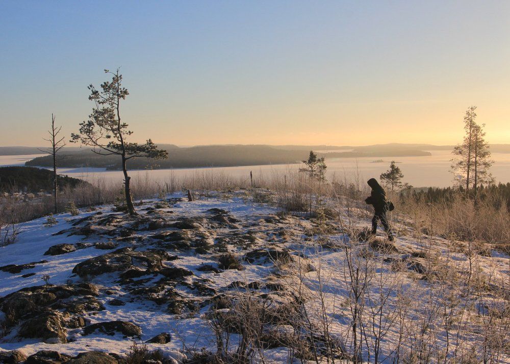 На вершине горы