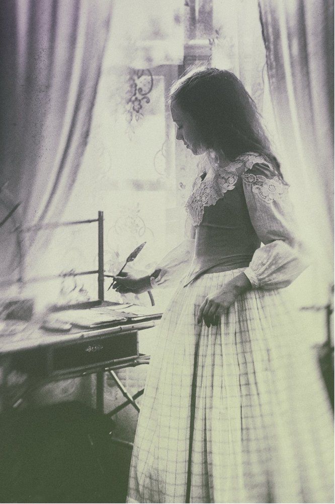 девушка ретро