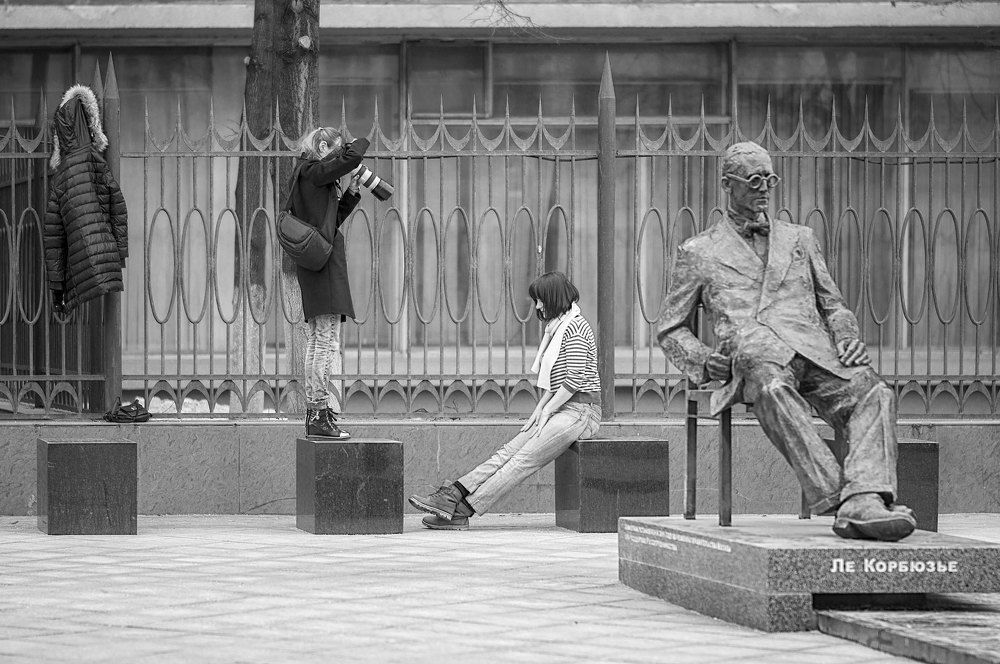 Я снимаю Корбюзье.