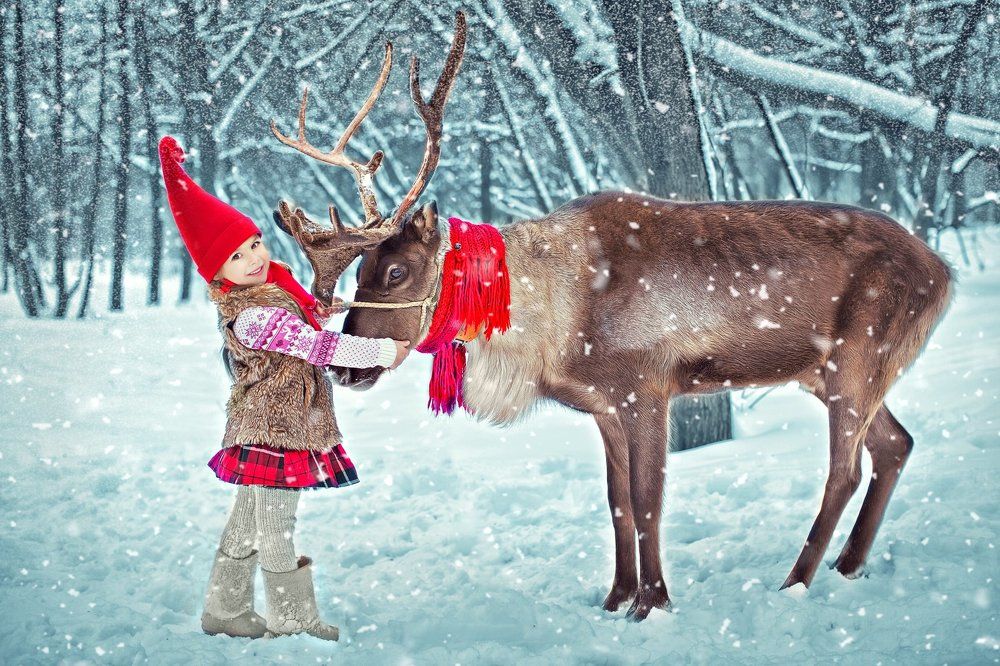 Девочка и Олень