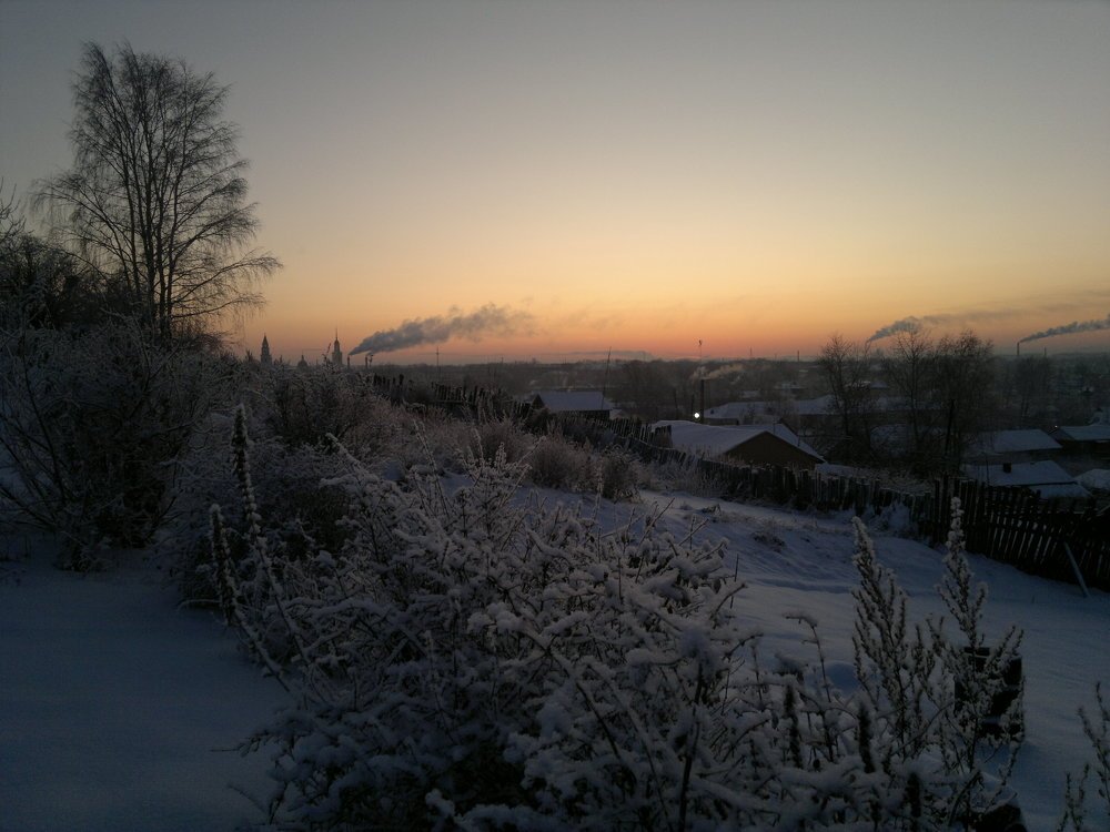 Начало зимы в Невьянске / Beginning of winter in Nevyansk